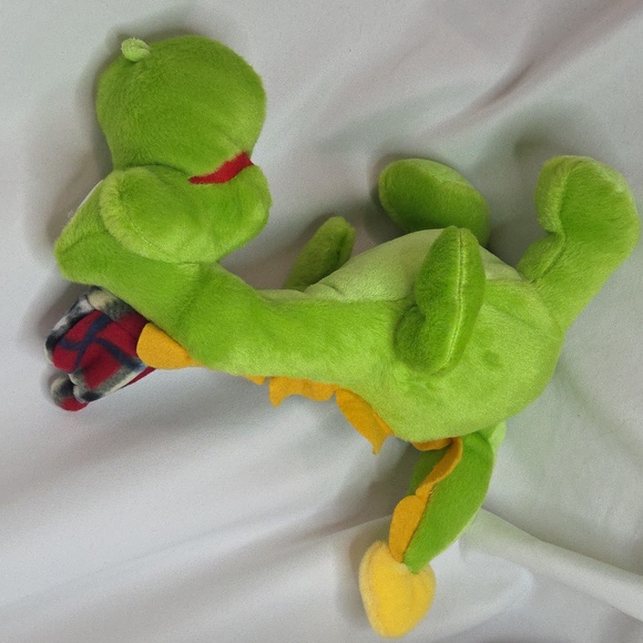 Dragon Dinosaur Lochness Monster Floppy plush In hat Russian tag Rare - Picture 6 of 17